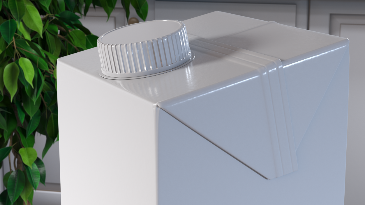Aseptic Carton Package with Screw Cap 3D