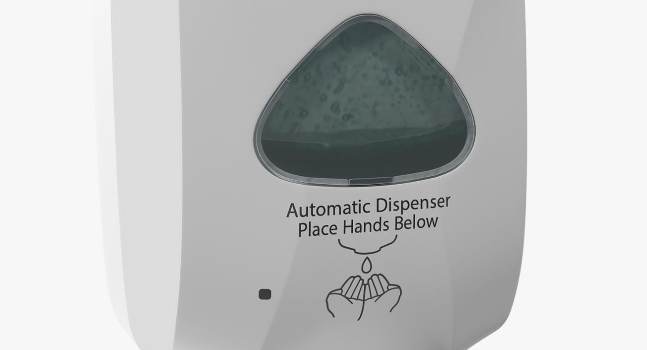 3D model Touch Free Dispenser Generic with Hand Rigged