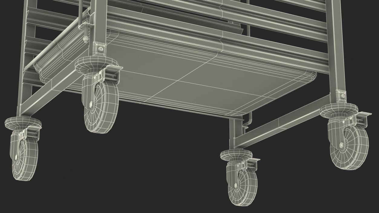 3D model Shelved Trolley LIAM