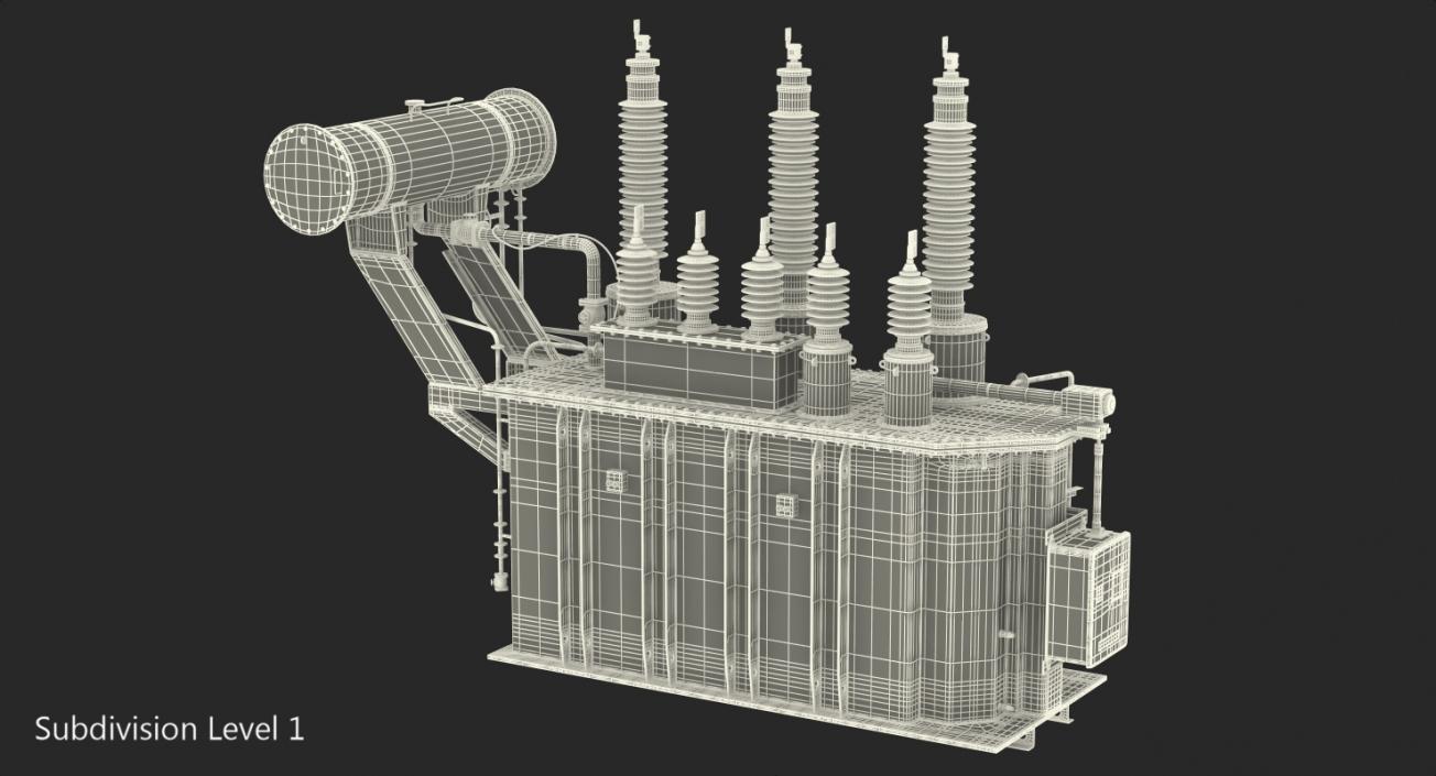 3D Three Phase Transformer model