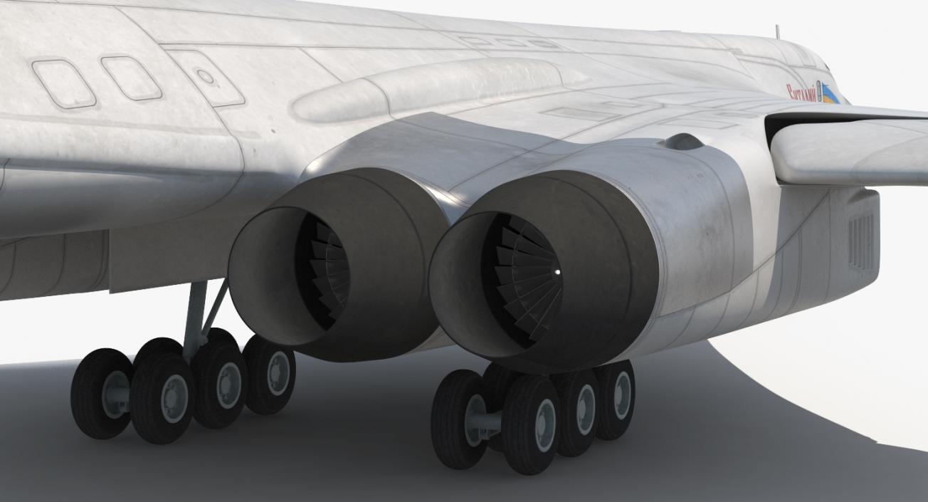 3D Strategic Bomber Tupolev Tu-160 Blackjack Rigged model
