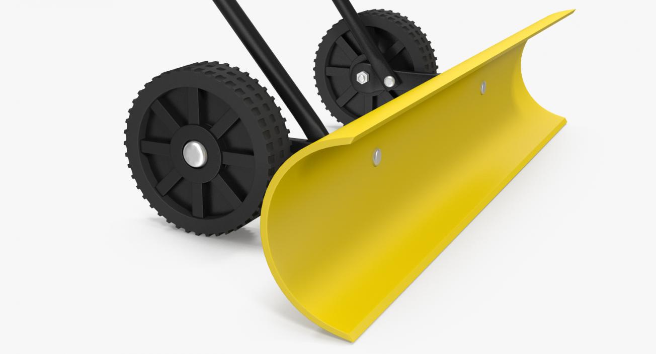 3D Snow Shovel with Wheels model