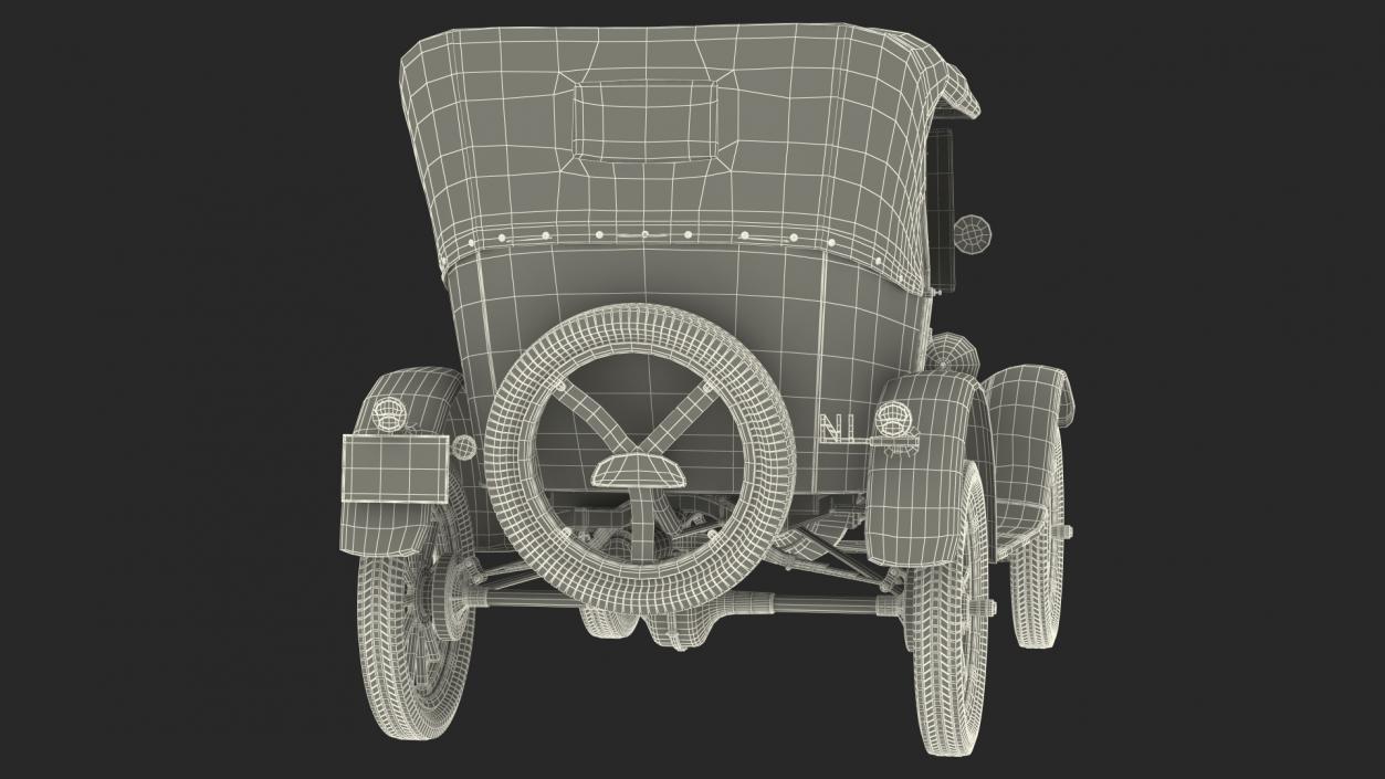 3D model Classic Ford Model T 1926