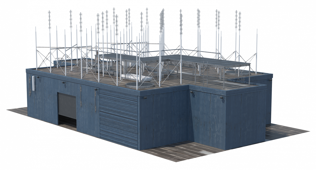 3D Rooftop Radio Transmitters
