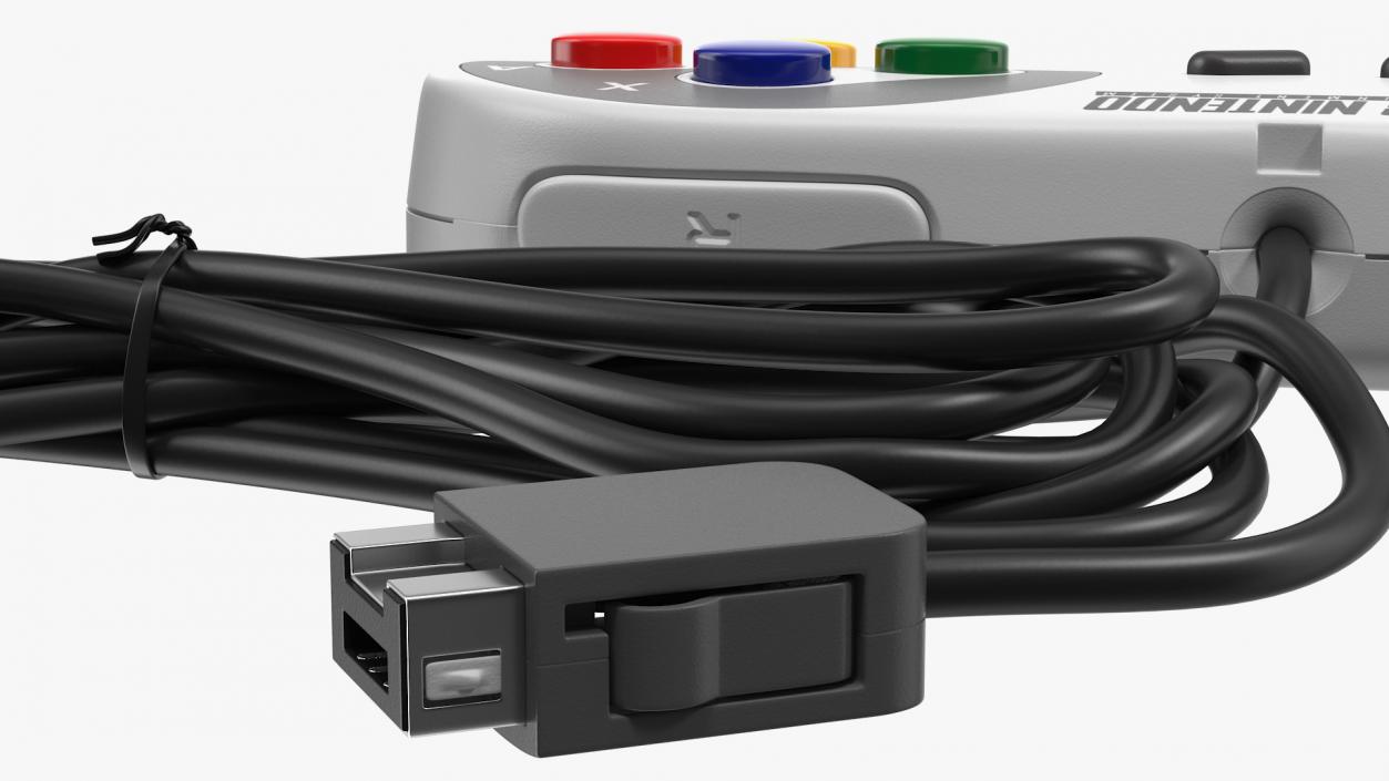 3D Nintendo SNES Joystick Controller model