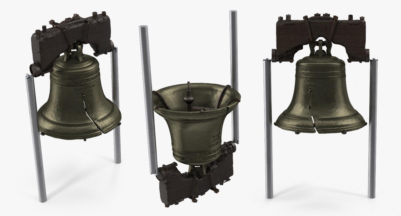3D model Liberty Bell Independence Hall
