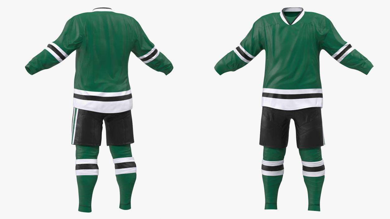 3D model Hockey Clothes Green