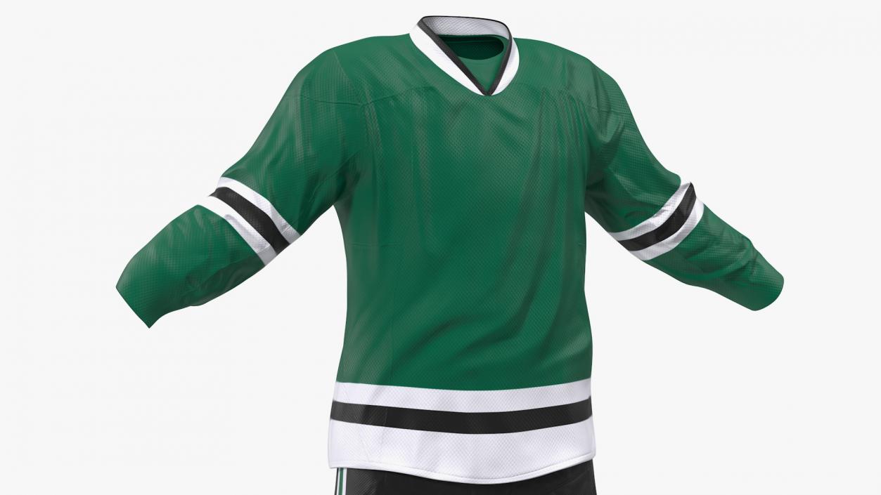 3D model Hockey Clothes Green