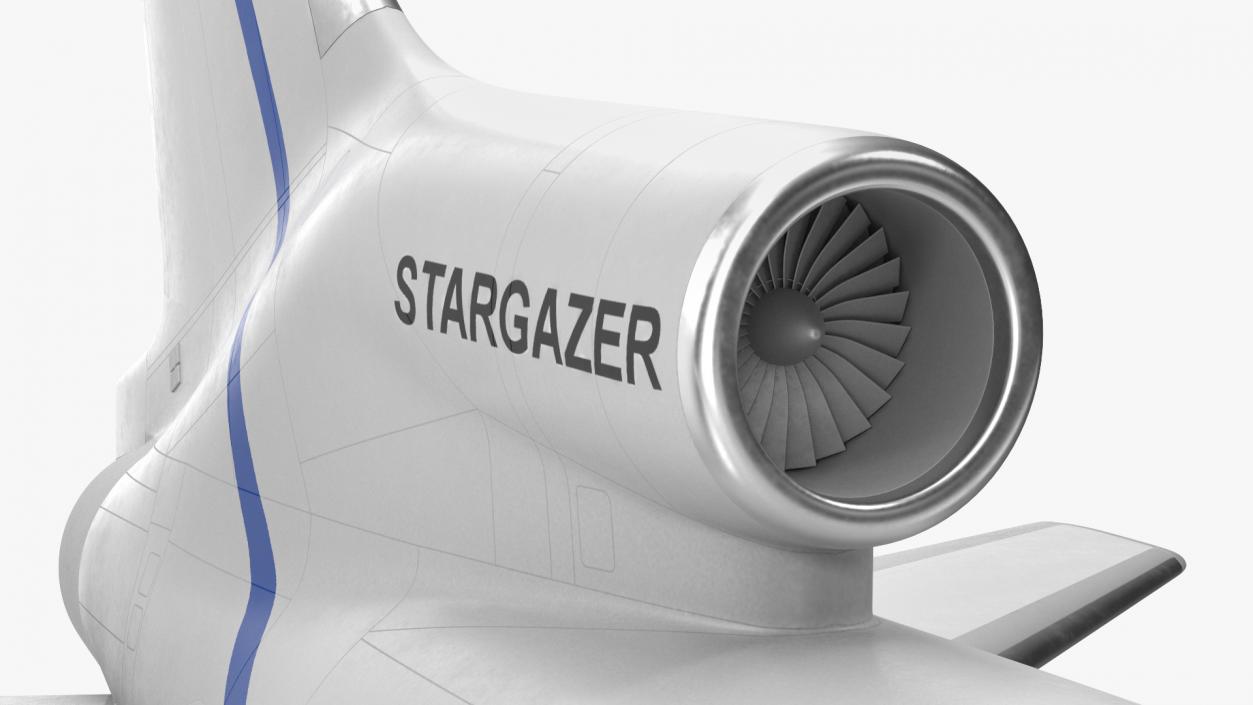 Lockheed L1011 Stargazer with Pegasus XL Rocket 3D
