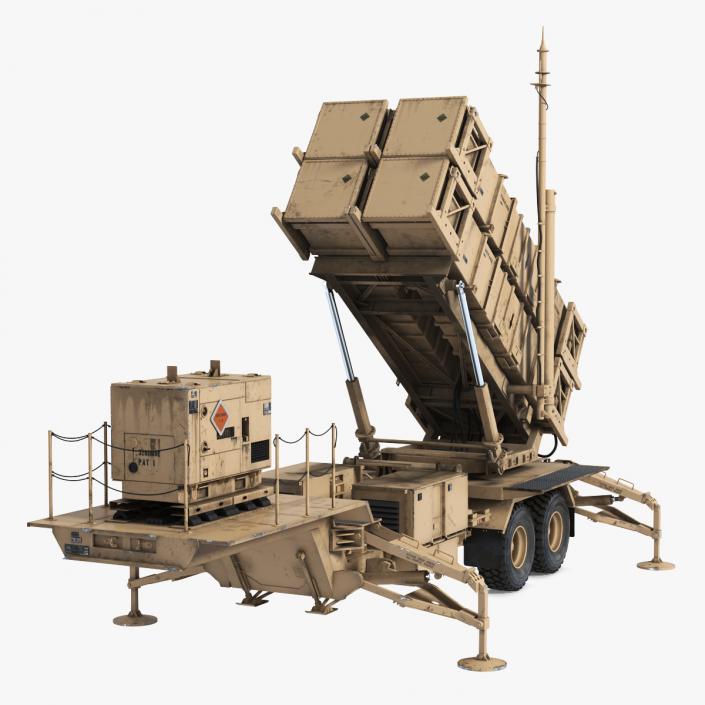 3D MIM-104 Patriot Battle Position Sand