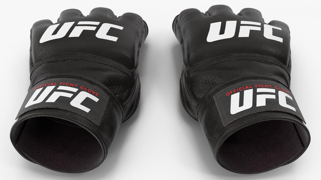 3D UFC Official Leather Fight Gloves model