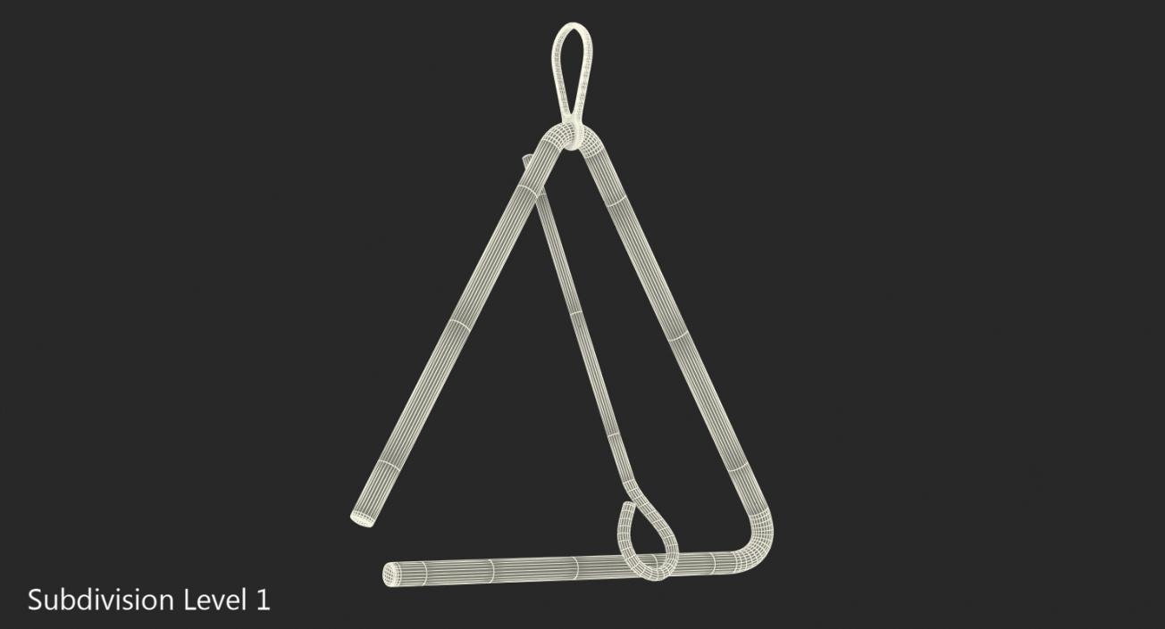 Musical Triangle Steel 3D