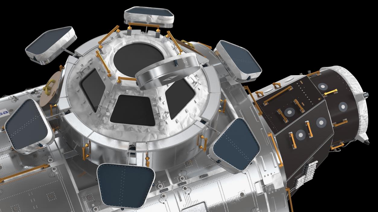 3D ISS Module Tranquility Node 3 with Cupola Module model