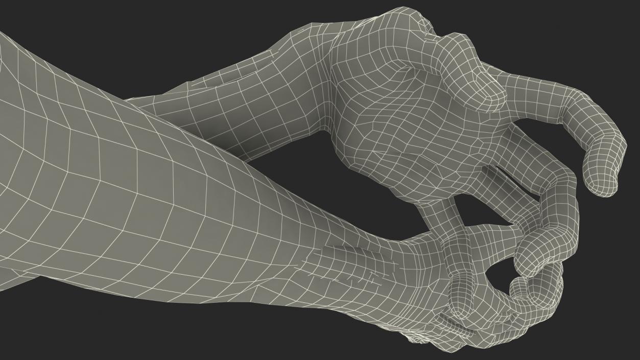 3D Scary Zombie Hands model