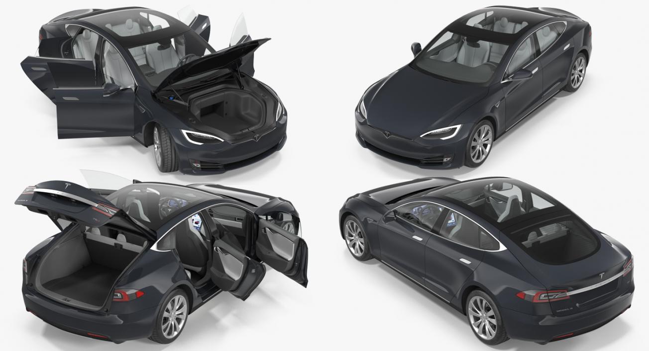 Tesla Model S 75D 2017 3D