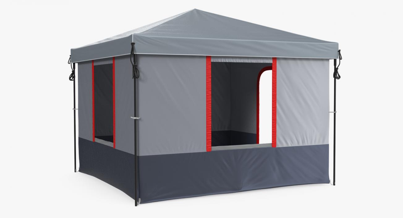 4 Person Cabin Camping Family Tent 3D model