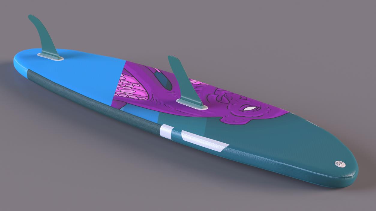 Windsurf Board Blue 3D model