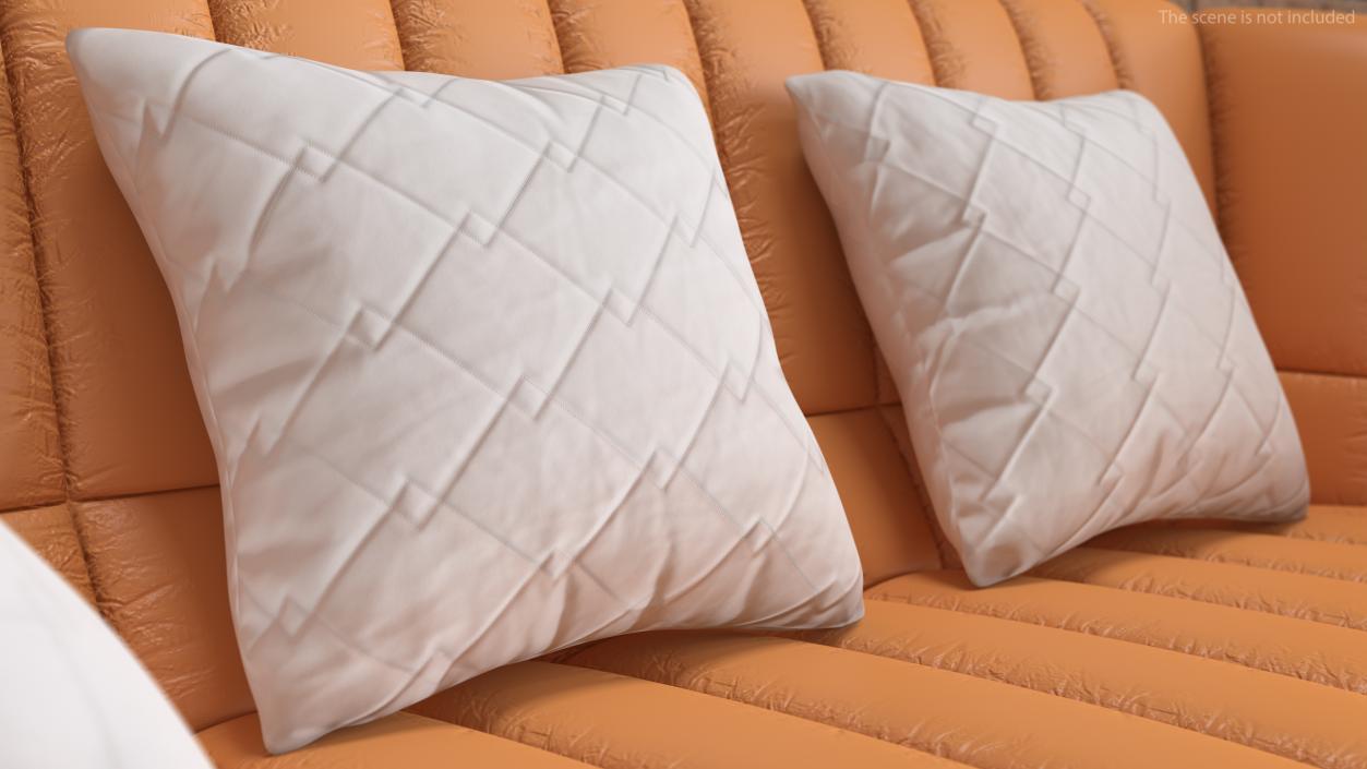 Pillow with Geometric Pattern 50cm 3D model