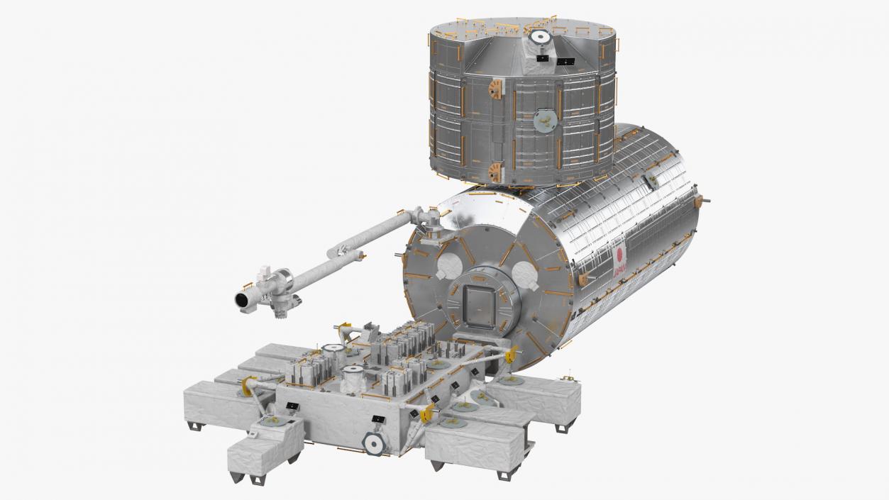 3D model ISS Japanese Experiment Module Kibo
