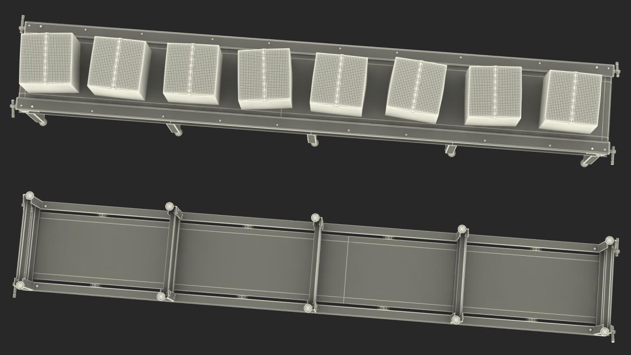 Conveyor Belt With Box 3D