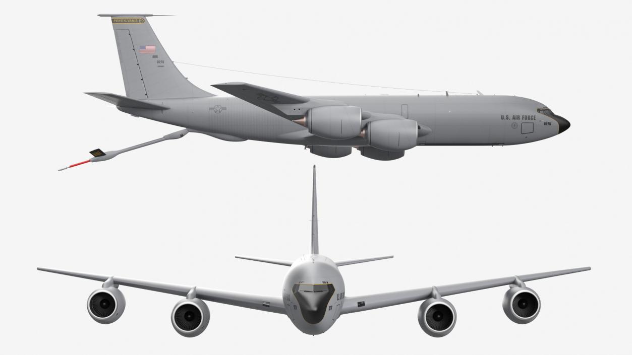 3D model Boeing KC 135 Stratotanker Refueling Aircraft