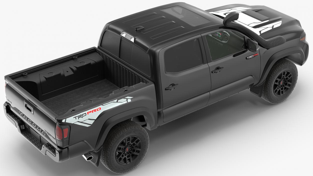 Toyota Tacoma TRD Pro Midnight Black Metallic 2021 Rigged 3D
