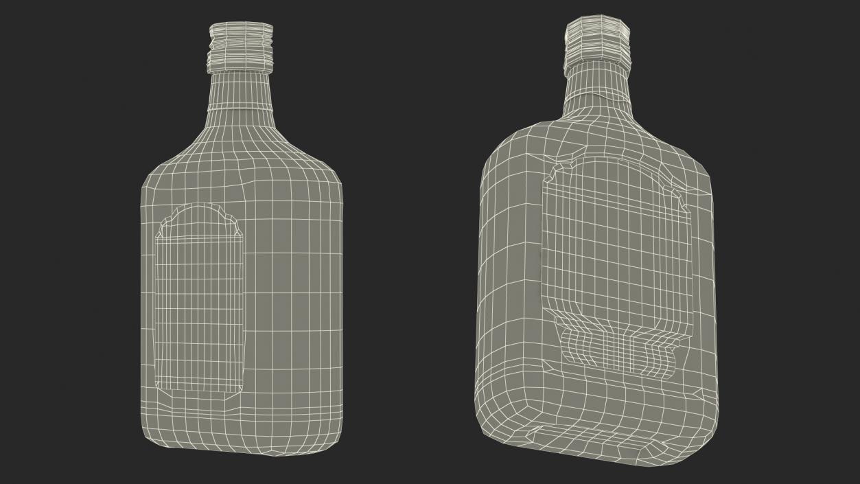Rum Bottle 60 vol 3D
