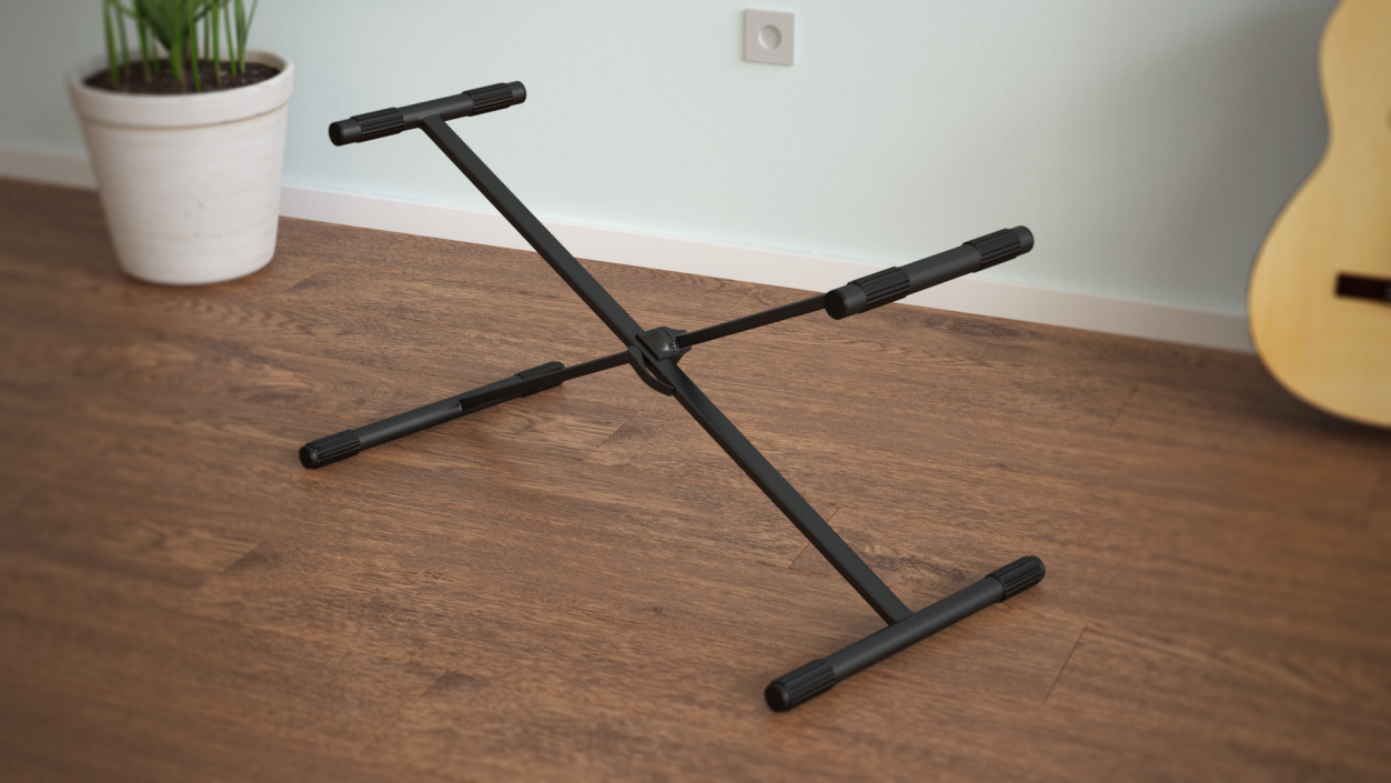 Stand for Digital Piano Black 3D model