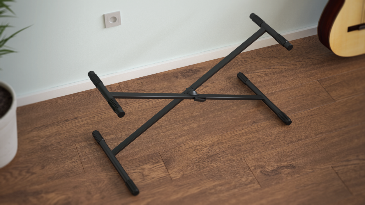 Stand for Digital Piano Black 3D model