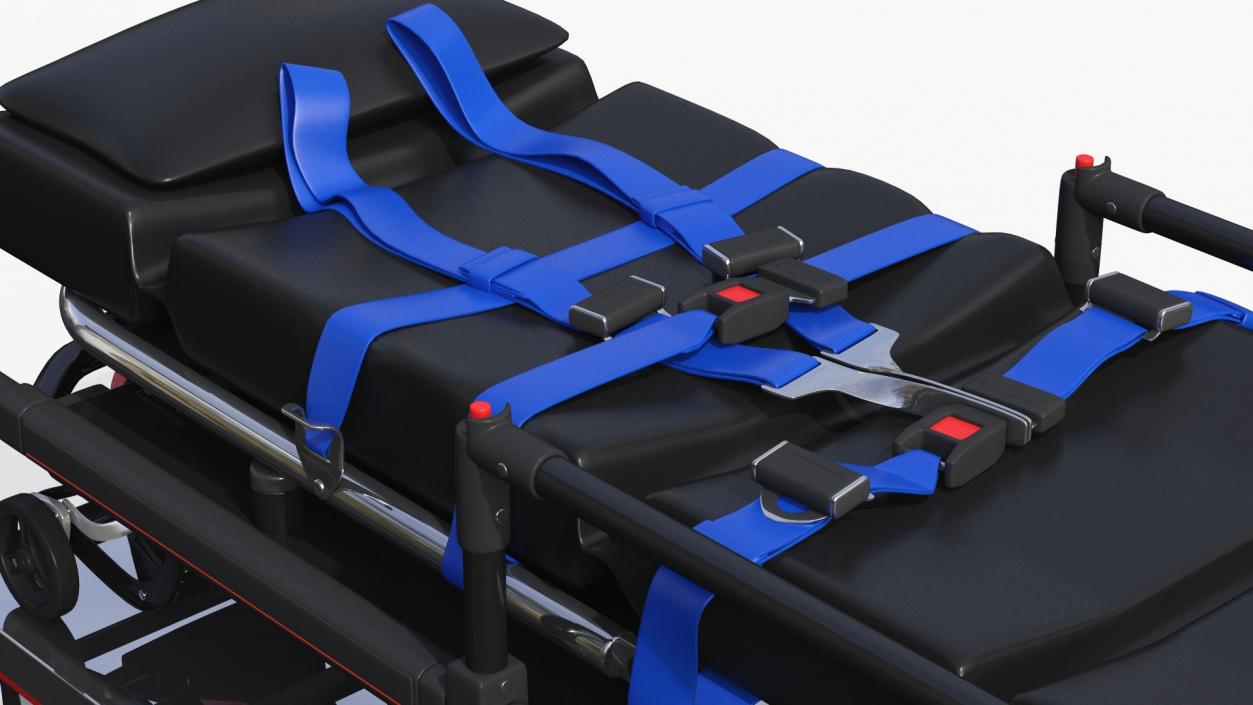 3D Ambulance Stretcher Folded