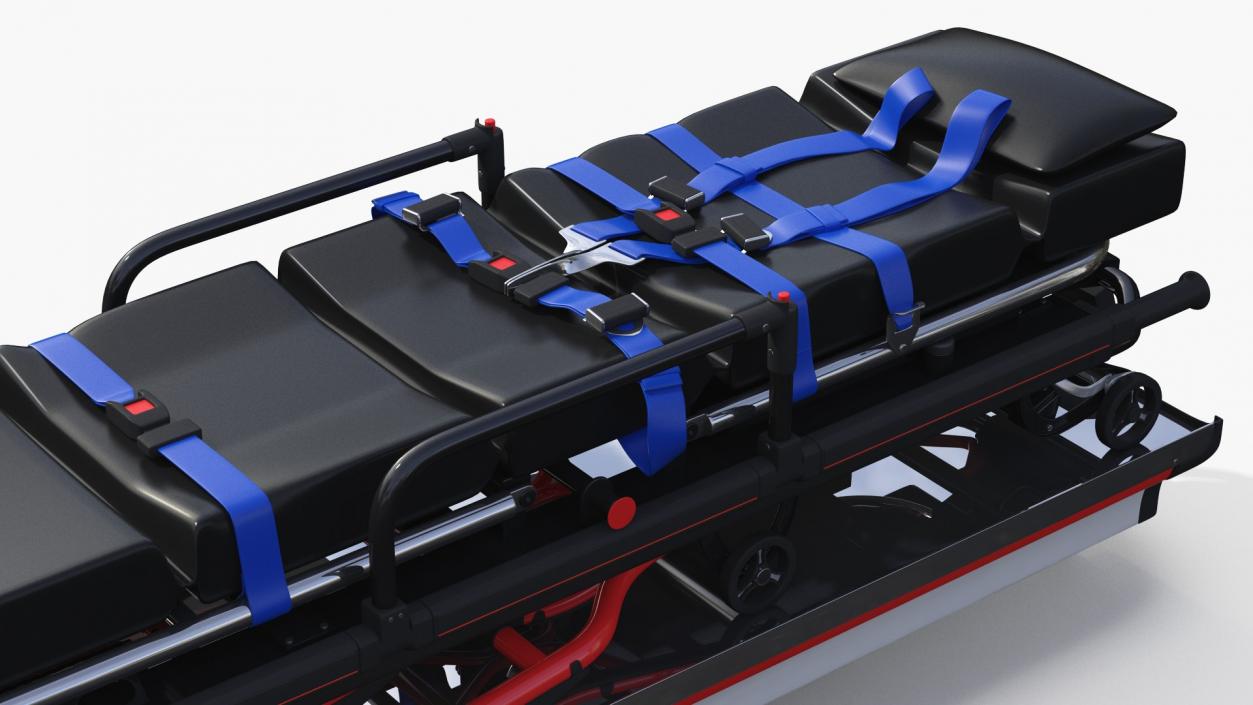 3D Ambulance Stretcher Folded