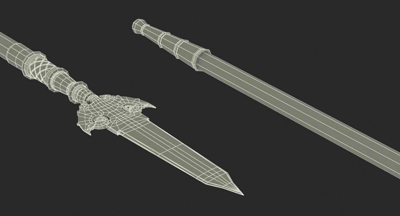 3D model Partisan Pole Weapon