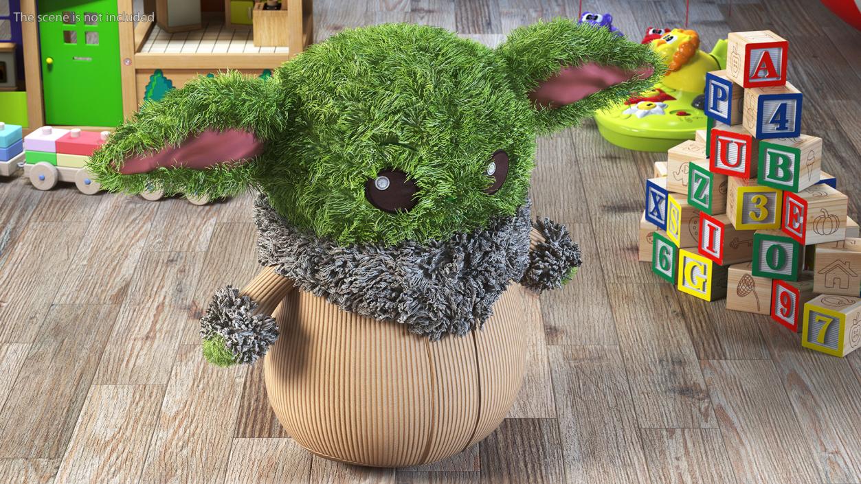 3D model Grogu Star Wars Plush Toy