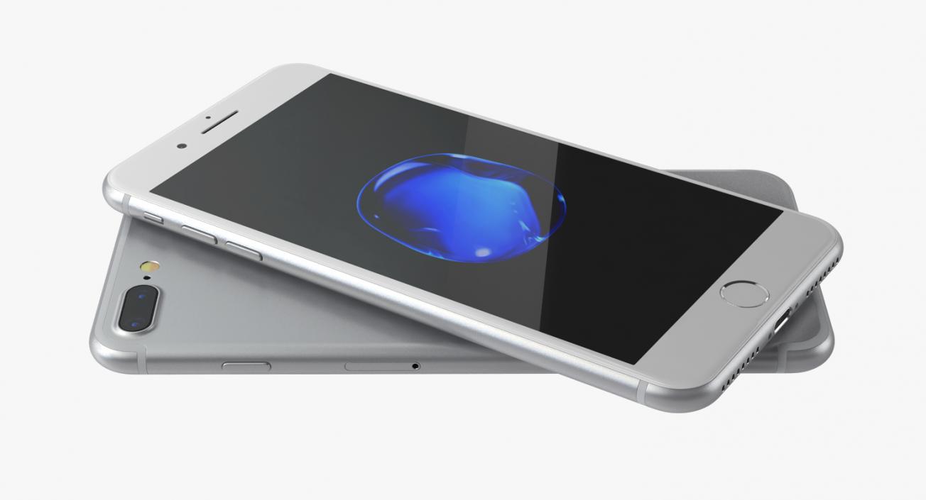 3D model IPhone 7 Plus Silver
