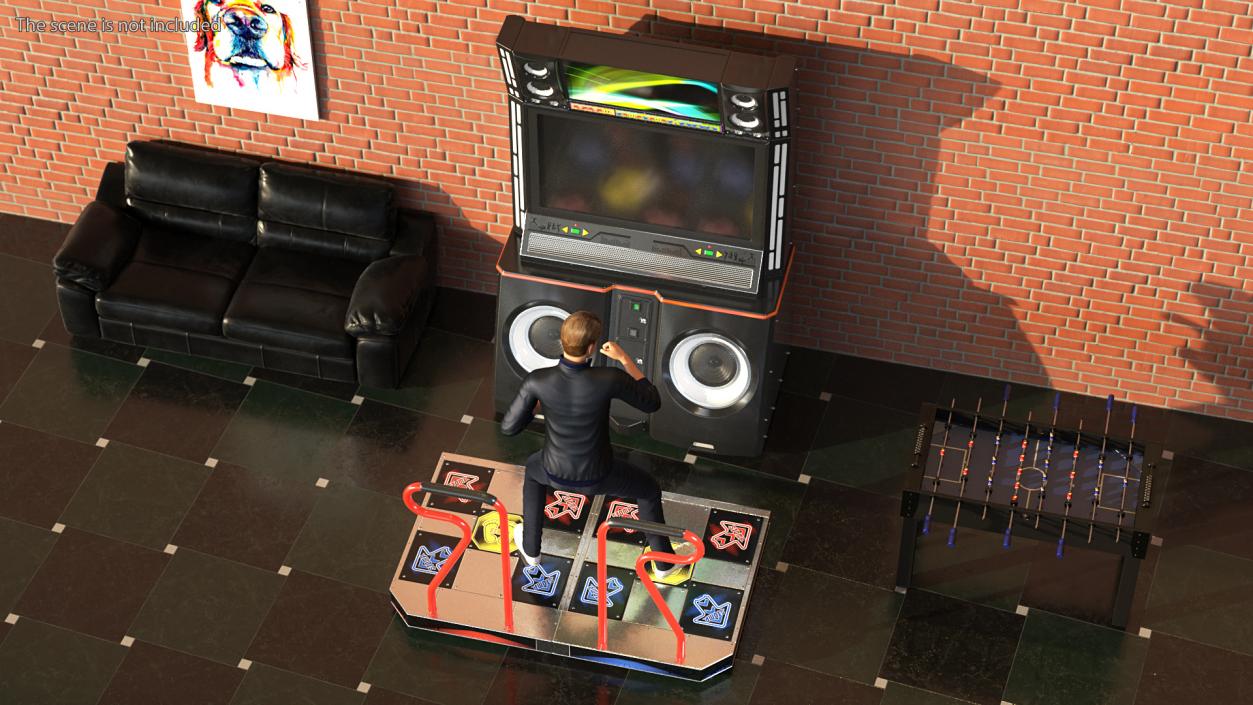 3D model Dance Arcade Machine