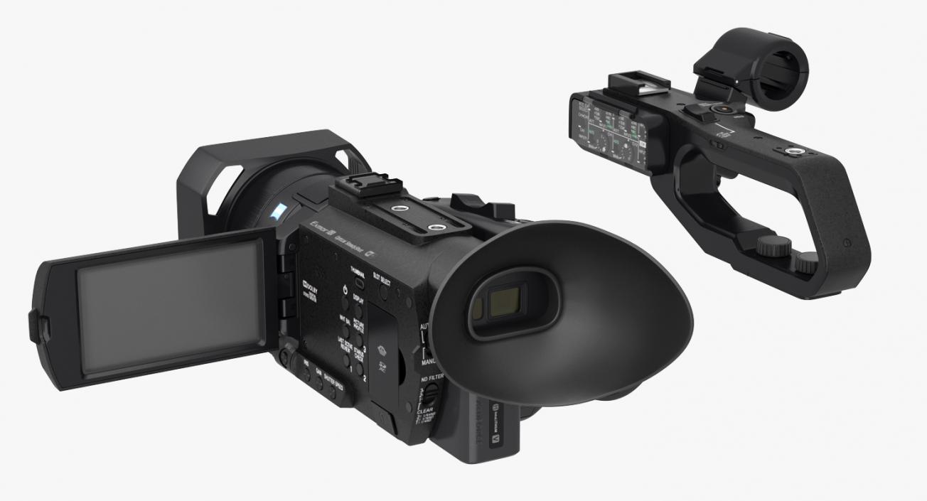 3D model Professional XDCAM Compact Camcorder Sony PXWS X70