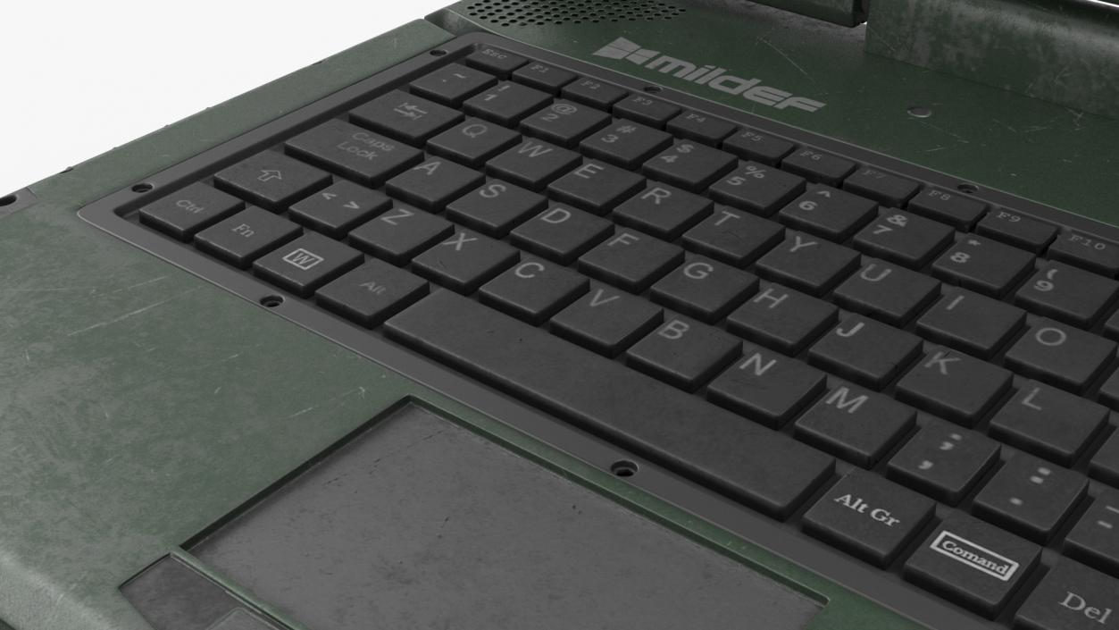 3D Rocky RK12 Army Laptop Old