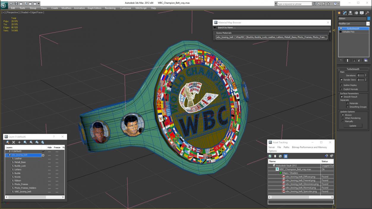 WBC Champion Belt 3D