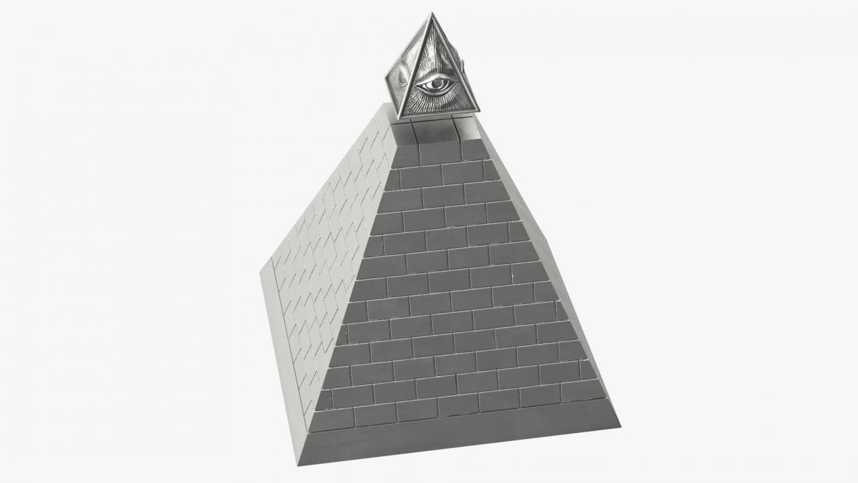 3D model Illuminati Pyramid Silver