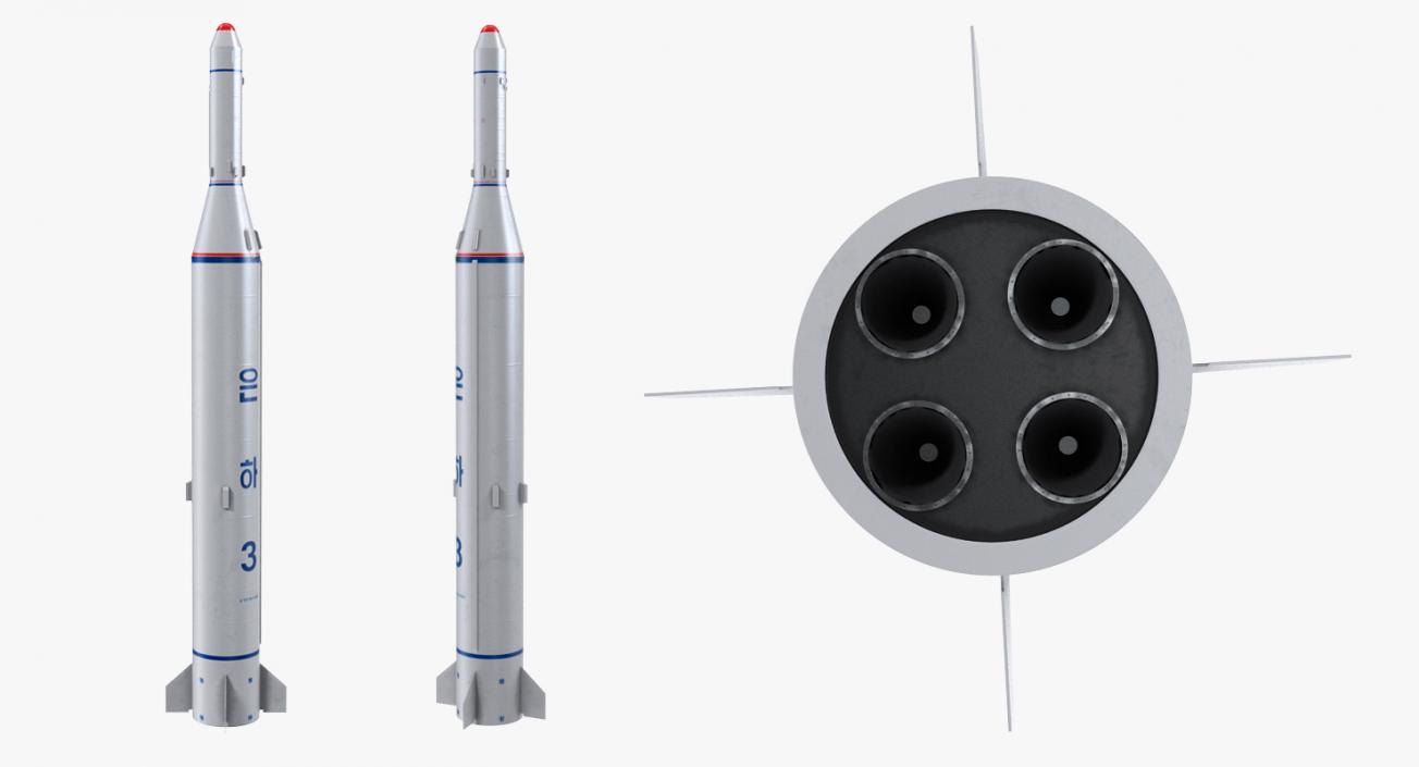 Two Stage Ballistic Missile Taepodong 2 3D model
