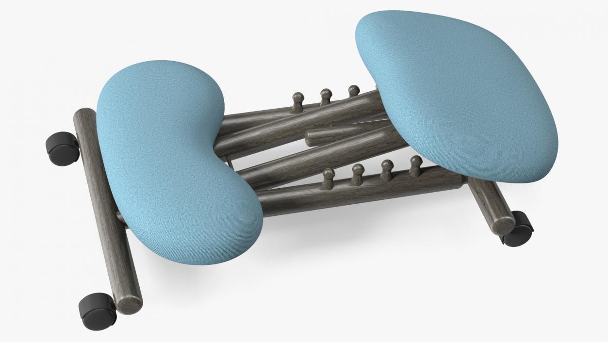 3D Ergonomic Kneeling Chair Folded
