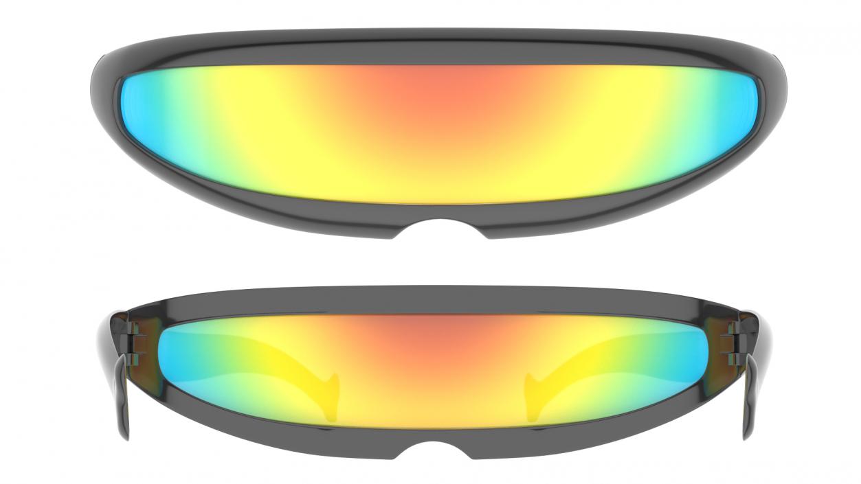 3D Futuristic Cyclops Shield Sunglasses