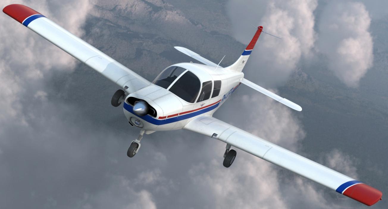 Private Aircraft Piper PA-28 Cherokee 3D