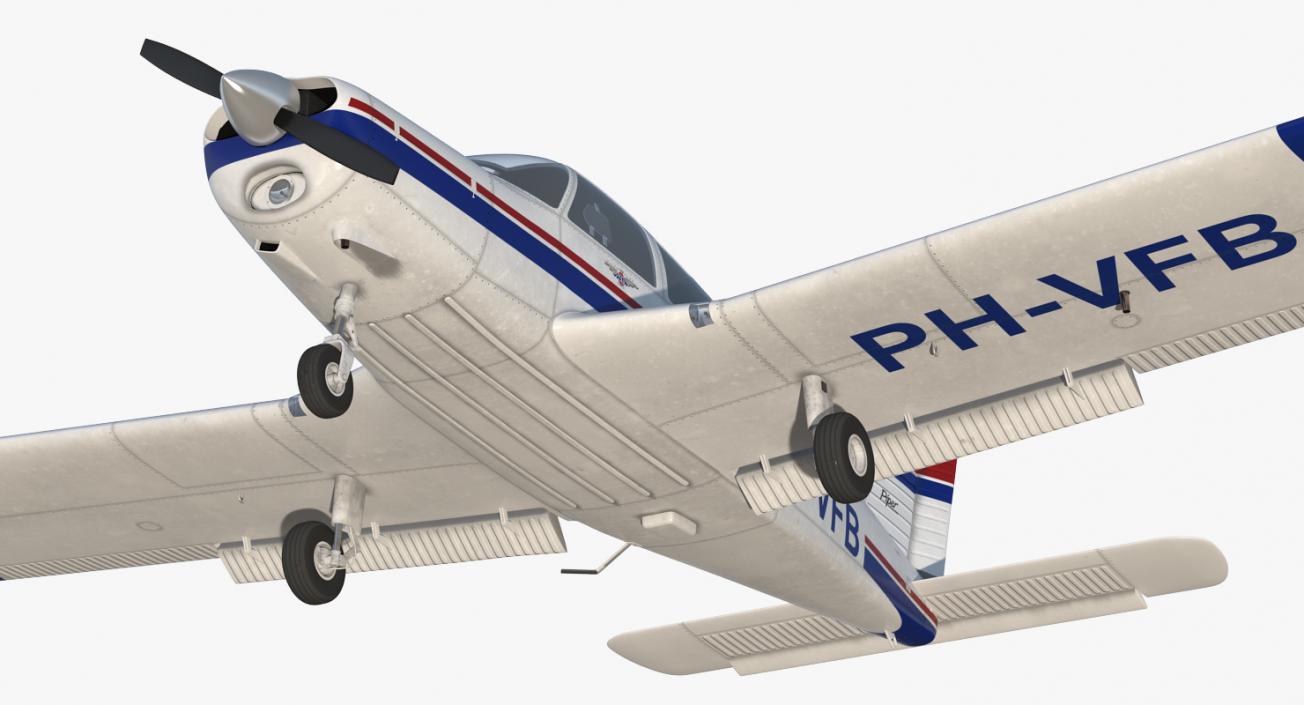 Private Aircraft Piper PA-28 Cherokee 3D