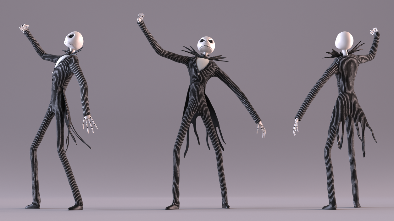 Angry Jack Skellington Character 3D