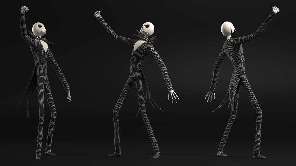 Angry Jack Skellington Character 3D