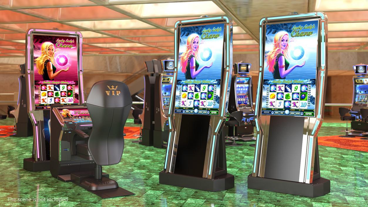Casino Slot Machine Display 3D