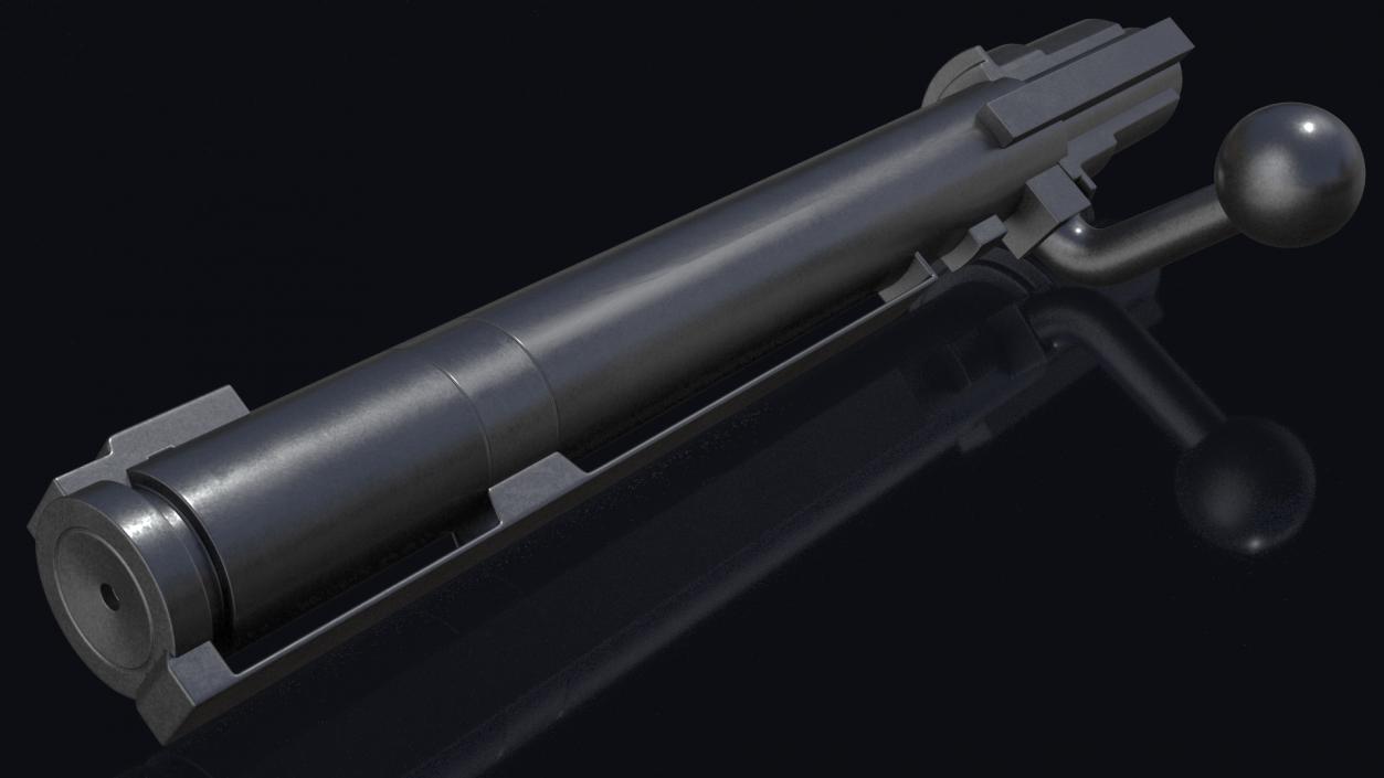 Mauser Kar98k Bolt Action Rifle with Scope 3D