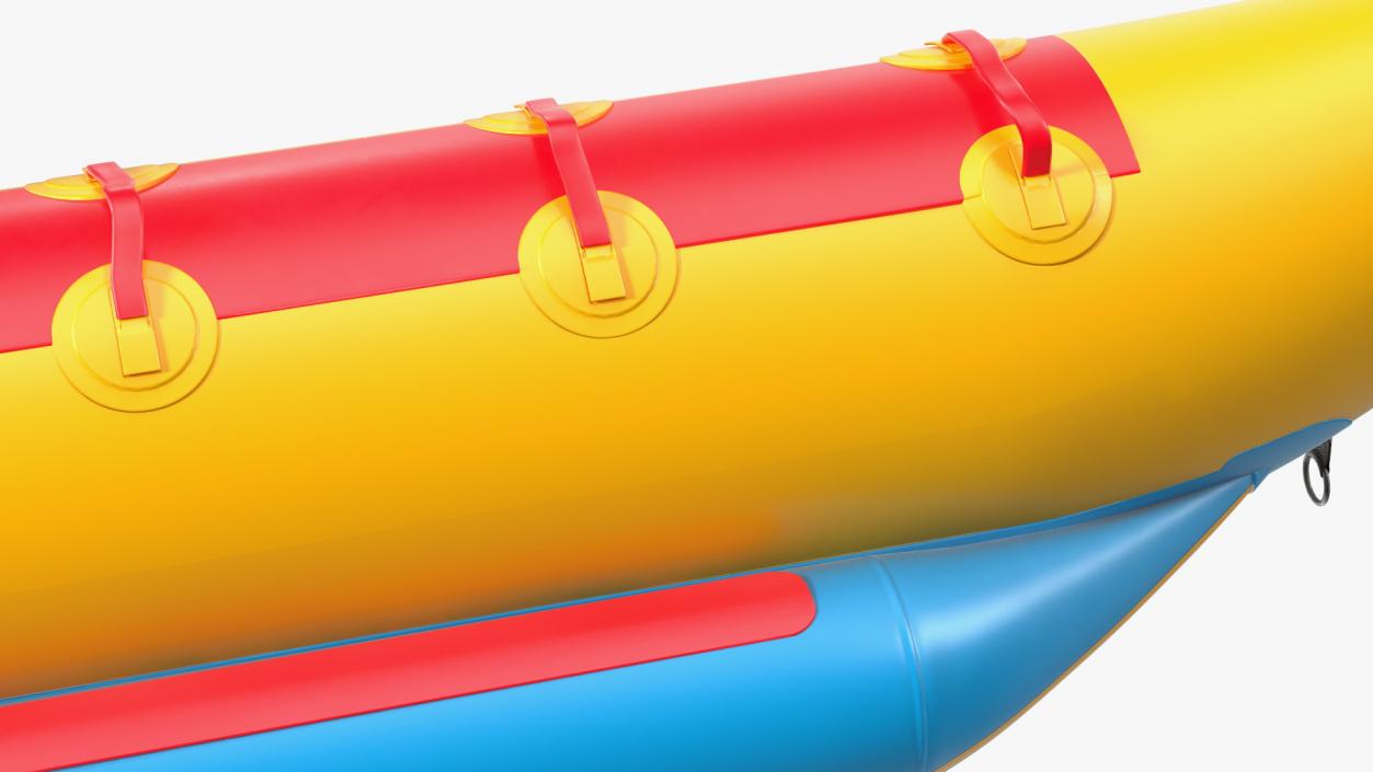 3D Banana Boat With People model