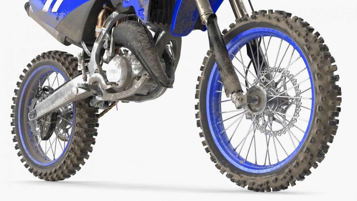 Yamaha YZ125 2022 Dirt Rigged 3D model